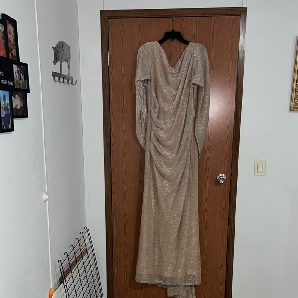 Elegant Gold Evening Gown